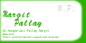 margit pallay business card